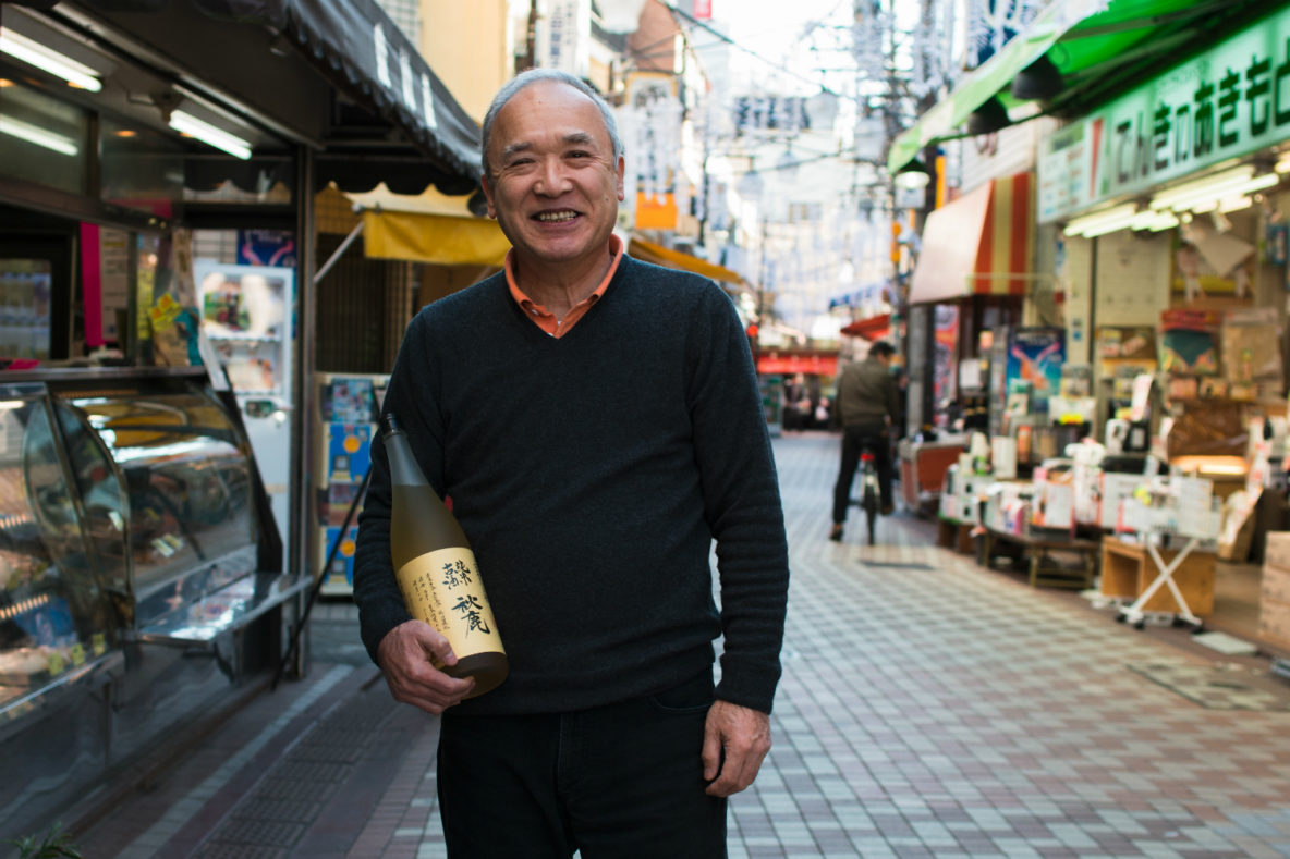 Sake Specialist Fujio Honma of Honma Saketen, Sake Store