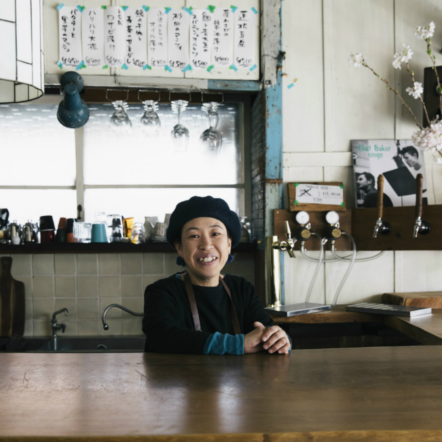 Intimate counter restaurant serving Japanese home cooking